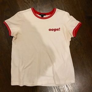 Forever 21 Oops! Ringer Tee
